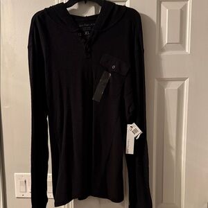Calvin Klein Charcoal Hooded Shirt